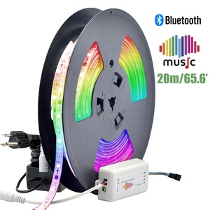 65.6 ft50w 20M Smart App di controllo RGB Kit di strisce luminose a <span class=keywords><strong>LED</strong></span> DC24V Multi colore a caccia di lampade ad atmosfera di illuminazione a striscia flessibile