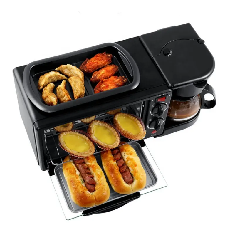 多機能朝食メーカーhorno3in1自動電気パントースターオーブン多機能3in1朝食メーカー