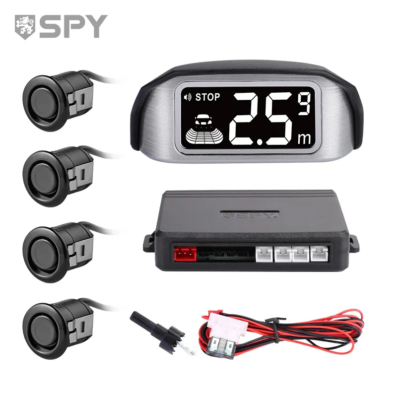 Hot Bán SPY Không Dây LCD Hệ Thống Cảm Biến Đỗ Xe Với 4 Cảm Biến, Xe Xếp Sao Lưu Hệ Thống Radar