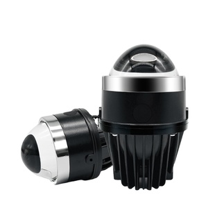 Hot <strong>Sale</strong> <strong>3</strong> Inch 40W White Yellow Three Tri-Color Hi Low Car Dual <strong>LED</strong> Fog Light Projector Suitable for Toyota Honda Modification - Product Image 1