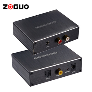 Convertidor de audio digital a analógico para el hogar con características de salida HDMI Puertos RCA para conversión de video y audio