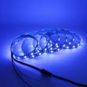 5v 12v rgb + 2811 ic 2812 אדפטף צבע דבק 60led/m ip65 חדר עמיד למים קישוט טלוויזיה רקע רצועת אור