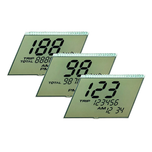 Benutzer definierte Segment-LCD-Anzeige Günstiger Preis HTN positiv 4,5-V-Segment zeigt Bildschirm LCD 7 Monochrom-Segment-LCD-Anzeige