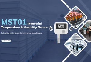 Registrador de datos de temperatura con sonda Sistema de monitoreo de humedad de temperatura inalámbrico para industrial