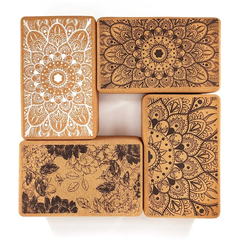 Großhandel Natural Cork Yoga Block Umwelt freundliche Cork Wooden Yoga Brick Block