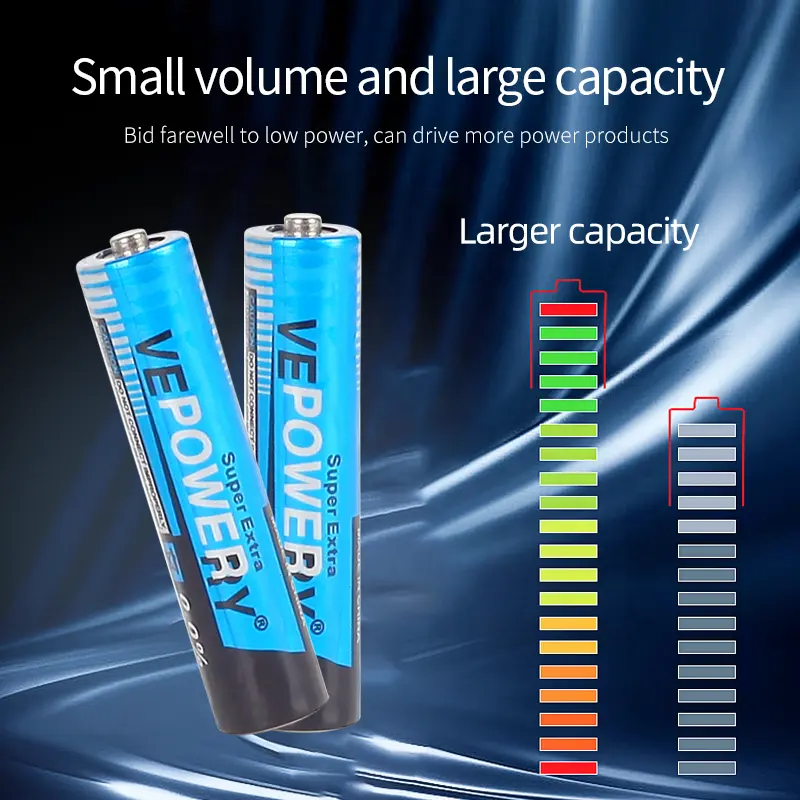 Uhuran kustomisasi baterai No.5 AA ramah lingkungan karbon baterai kering 1.5v alarm asap mikrofon mainan