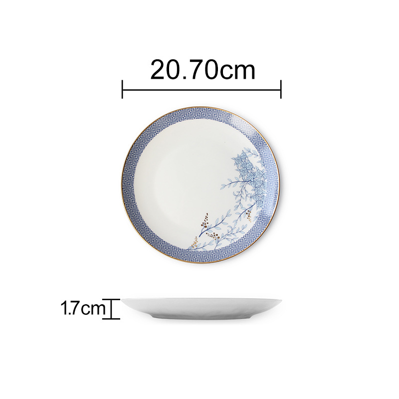 white-8 inch plate