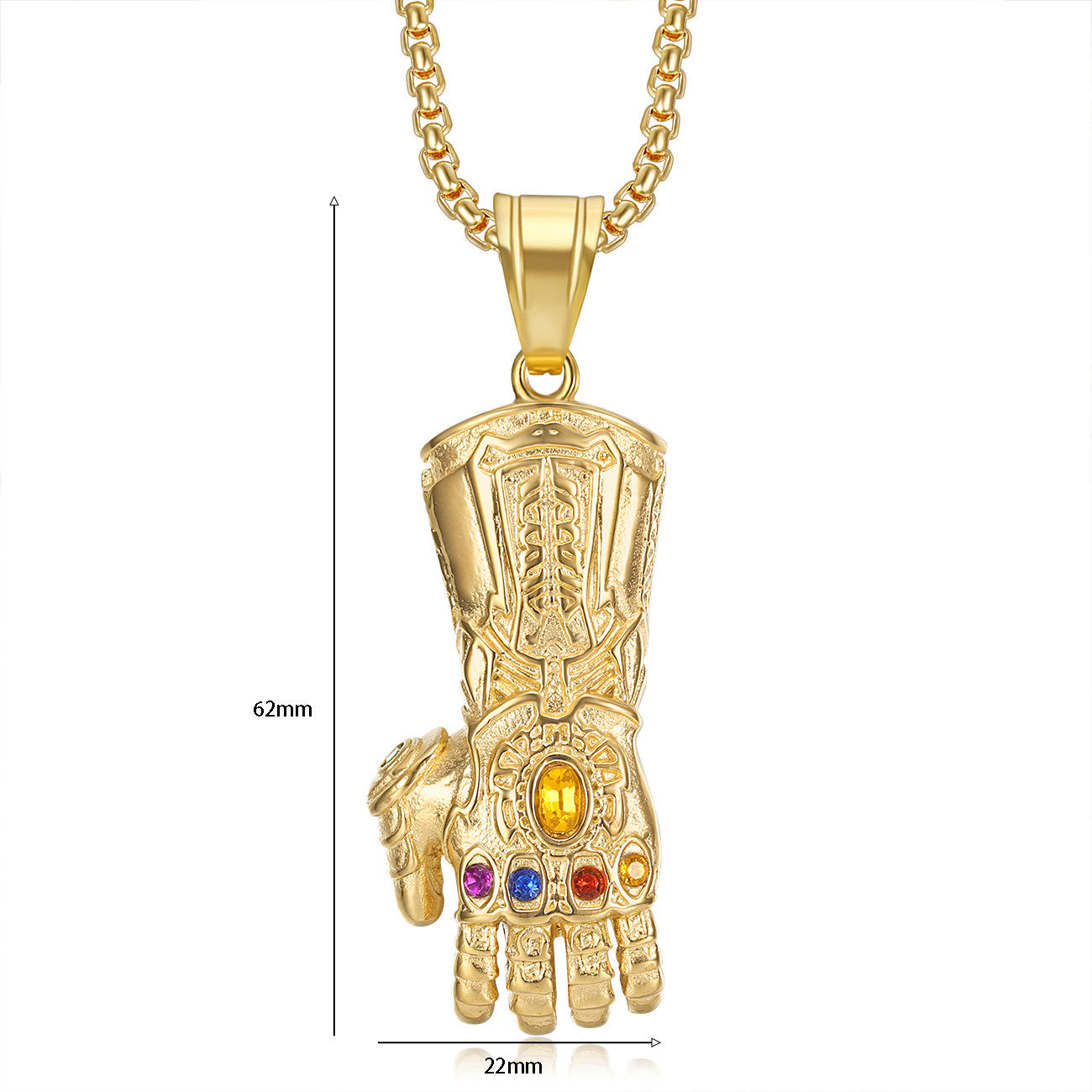 Pendentif unique en or sans chaîne