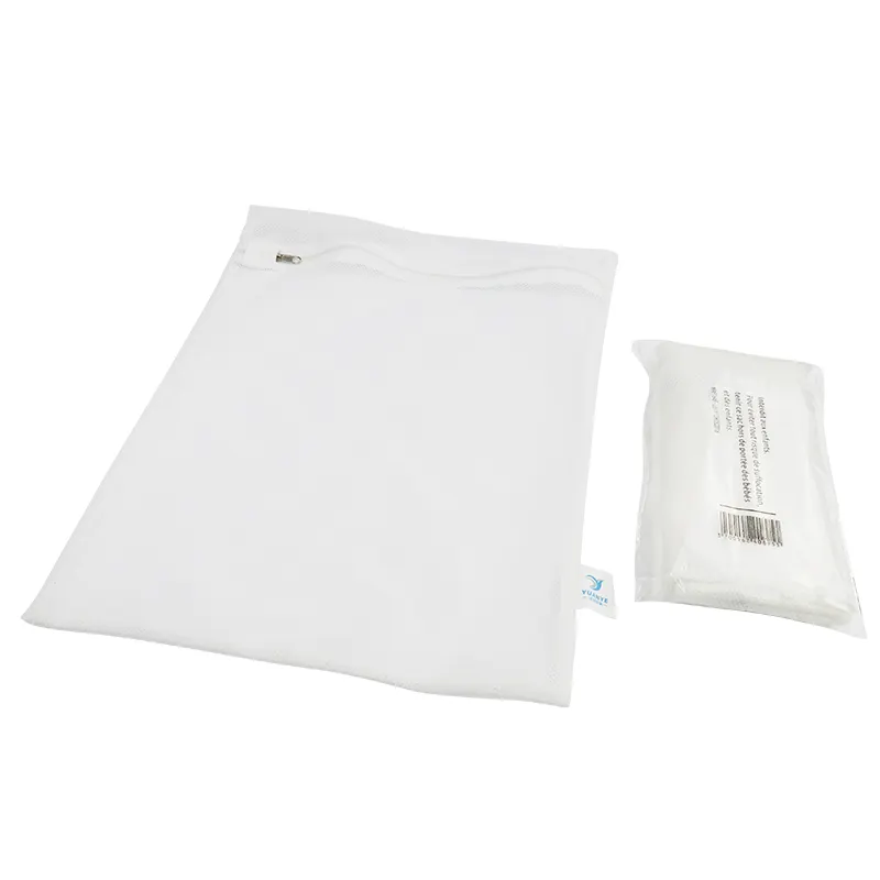 Небольшой полиэстеровый сетчатый мешок для стирки нижнего белья на застежке-молнии для деликатного белья