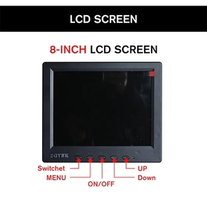 变焦7-45x 8英寸液晶高清显微镜摄像机4k三眼数字VGA CVBS + 发光二极管环形灯 + 1/3适配器usb显微镜 - Product Image 4