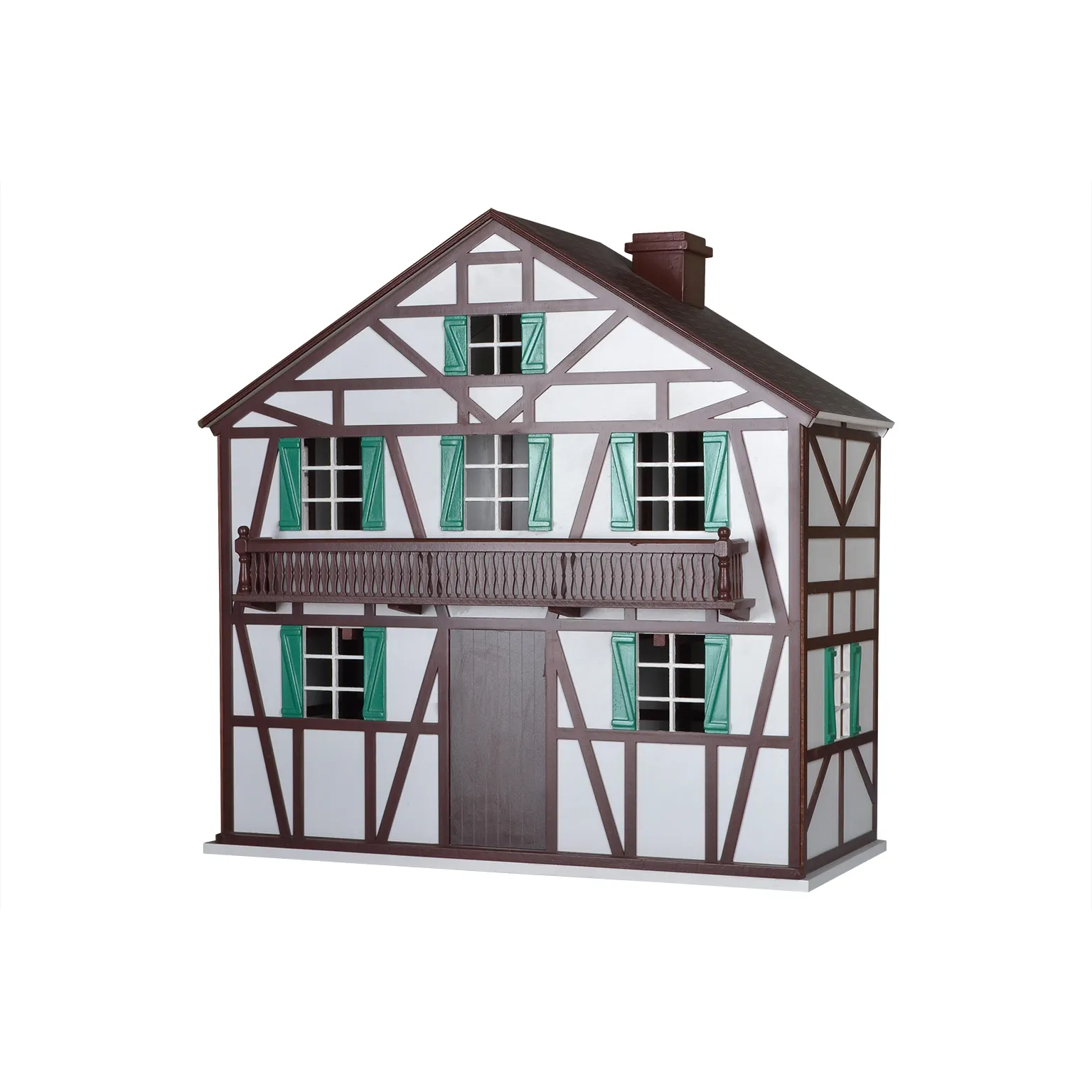 Casa de boneca de madeira, artesanal, casa de boneca de madeira, estilo arquitetônico, casa elf ob11
