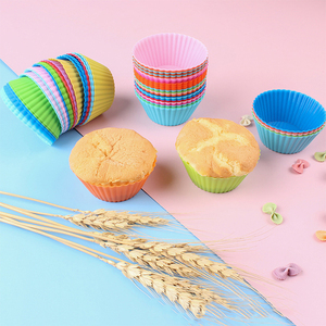 Silicone Cupcake &amp; Muffin Baking Liners Round and Square <strong>Shape</strong> for Food Commercial Use and Lunch Boxes - Product Image 1