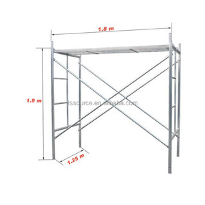 Plataforma de andamio móvil moderna para construcción de edificios 10m 12m 14m 18m Andamio de Marco en H de trabajo aéreo con características de luz - Product Image 1