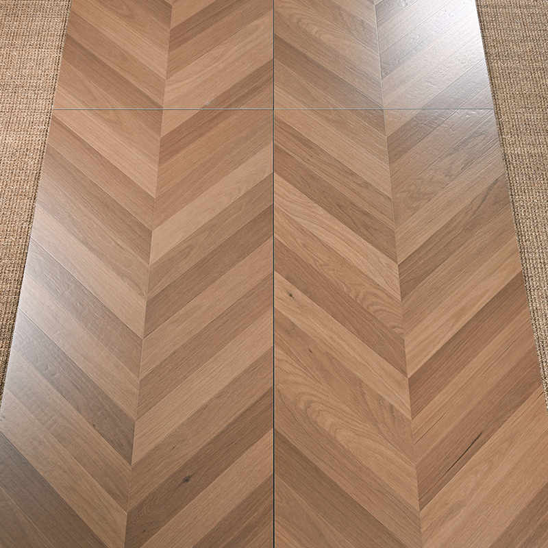 Carrelage de sol à chevrons chêne moyen M12003