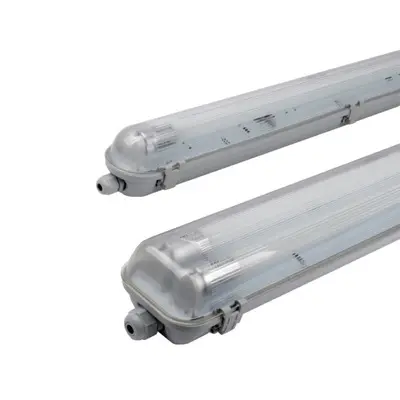 Tubo de luz LED lineal impermeable IP65, triple resistencia al agua, 18W, 36W, 48W, 2 pies, 4 pies, fluorescente, T8