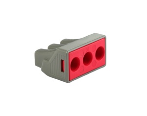 BELEKS 3 Port Transparent <strong>Terminal</strong> <strong>Block</strong>, 6mm&sup2; <strong>Push</strong>-in Connector, Quick Wiring for Building Cabling - Product Image 3