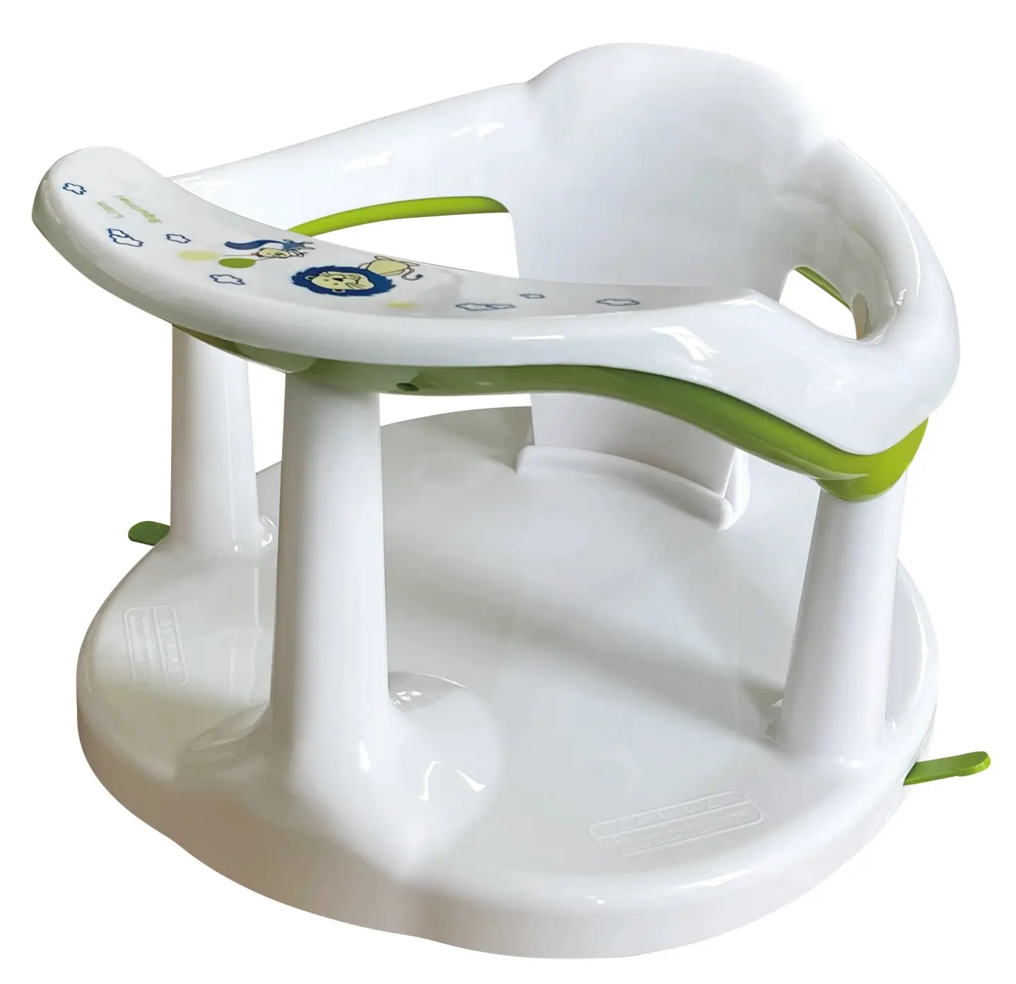 Fabrika kaynağı bebek küveti koltuk sandalye yenidoğan bebek 6-18 ay beyaz için vantuz ile banyo oturağı halka