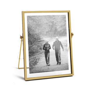 Altın cam fotoğraf çerçevesi koleksiyonu basit Metal geometrik resim çerçevesi ile cam kapak içerir 4x4, 4x6, 5x7 - Product Image 4