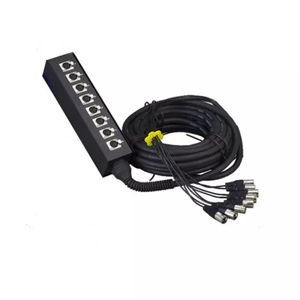 Cable de serpiente de audio XLR de alta calidad de 32 canales con 24 entradas y 8 salidas para voz y fiesta de 50 metros