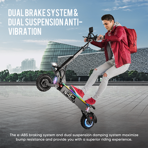 JG1 60 В 3000 Вт * 2 двухмоторный быстроходный складной электрический скутер для взрослых умный цифровой Интеллектуальный электронный скутер со склада США - Product Image 5