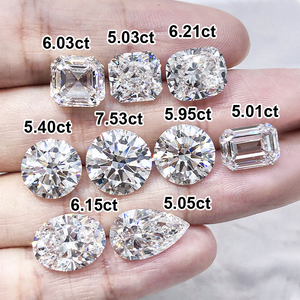 ห้องปฏิบัติการสร้างเพชร HPHT CVD VVS 1CT เจียระไนที่ยอดเยี่ยม1.5CT 4CT 2CT 3CT เพชรสังเคราะห์5CT iggia - Product Image 1