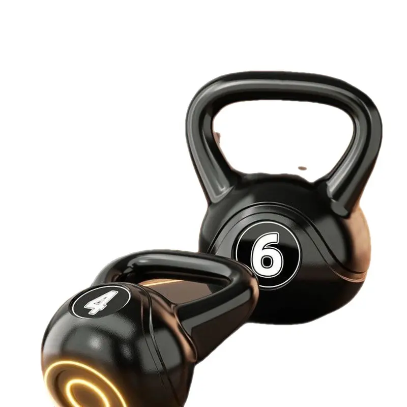 Fitness levantamiento de pesas Kettlebells ajustable barato hervidor de hierro fundido campanas 12-32kg Color recubierto acero competición Kettlebell