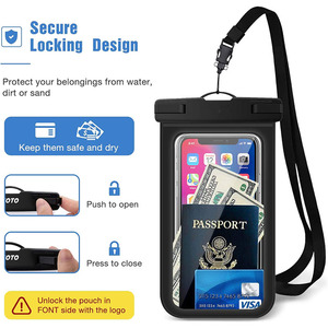 High Quality IPX8 Pvc Waterproof Phone <strong>Pouch</strong> Mobile Phone Cover Bag with Abs Clip