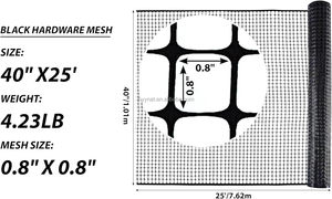 Factory Wholesale HDPE Plastic Garden Net Outdoor Protective Fence Mesh Net