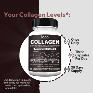 Sıcak satış 100% organik kollajen ve C vitamini takviyeleri cilt beyazlatma kapsülleri ve hapları yetişkinler için - Product Image 5