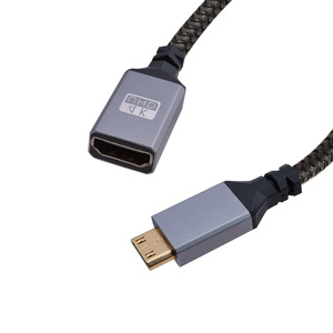 Aluminum 4K 60Hz Mini HDTV to HDTV Female Cable HDR 3D 18Gbps Compatible with <strong>Raspberry</strong> <strong>Pi</strong> Zero DSLR <strong>Camera</strong> Camcorder - Product Image 2