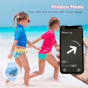 1-gói không thấm nước airtag Vòng đeo tay cho trẻ em-Silicone mềm, Trọng lượng nhẹ <span class=keywords><strong>GPS</strong></span> <span class=keywords><strong>Tracker</strong></span> chủ (Chim Cánh Cụt & cá voi) - Product Image 3