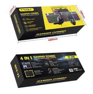 VONN TF240 <strong>Computer</strong> Wired <strong>Combos</strong> Gaming Headset <strong>Keyboard</strong> <strong>Mouse</strong> Set <strong>Combo</strong> with <strong>Mouse</strong> Pad 4 in 1 Gaming <strong>Combo</strong> Rainbow LED Backlit - Product Image 6