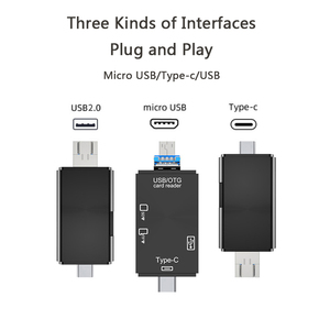 TF SD-Kartenleser Tragbarer USB 2.0 Typ C Flash-Speicher karten adapter mit zwei Steckplätzen Langlebig und praktisch für den täglichen Gebrauch Tragbar - Product Image 4