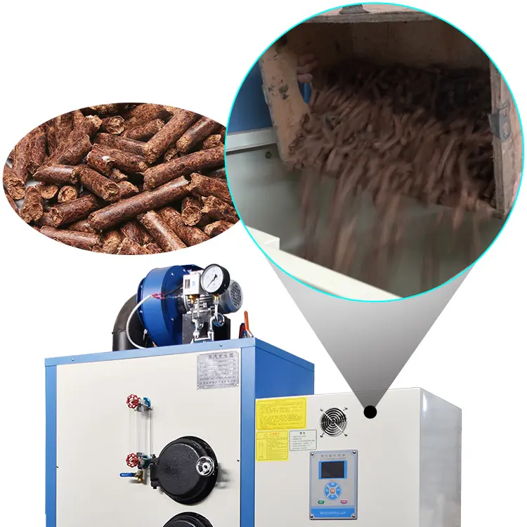 LSG 0.05-0.7-S Carbon Steel High Pressure Biomass Wood Steam Engine Steam Boiler Generator For Food Processing