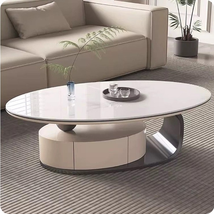 Coffee table 120*60 (gray titanium gold)
