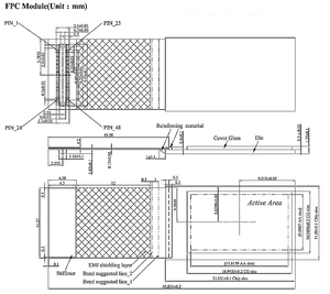 Moduli Display Mini LCD AMOLED da 0.71 pollici con scheda di controllo 1920*1080 Pixel 300 Nits MIPI I2C interfaccia piccolo AR LCM - Product Image 6
