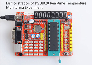 Smart Electronics PIC-Entwicklungs karte PIC16F877A Experimentier platinen kit für Mikrocontroller-Lern platinen mit KIT3-Programmierer 2