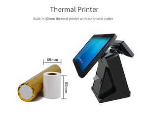 Jepower 15.6 pollici Android POS terminale doppio schermo registratore di cassa con Touch Screen 55mm stampante per uso supermercato e ristorante - Product Image 4