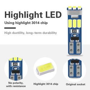 ZONGYUE araba dashboard işık geçirmez T5 led ışık için pano ışıkları için araba dashboard T5 3014 9SMD - Product Image 5