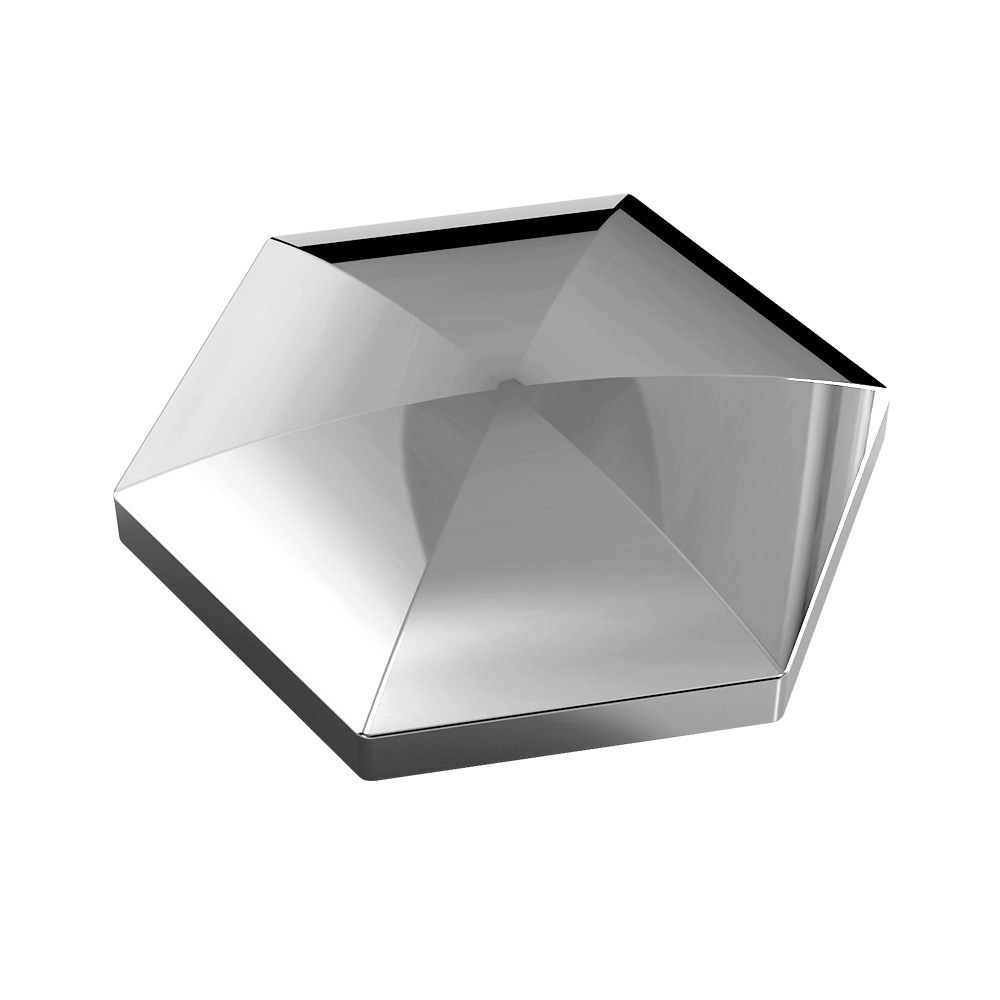 Kinetic energy zinc alloy hexagon~ silver naked 80g