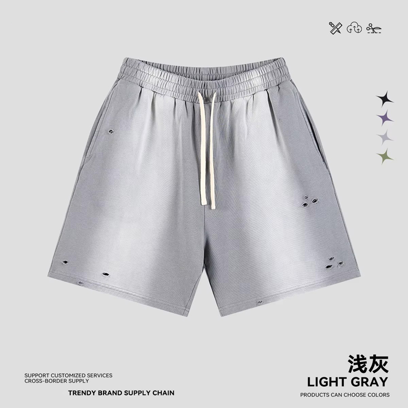 Pantalón corto gris claro