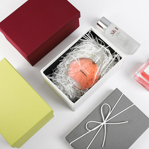 定制标志印刷2件刚性盒不同尺寸纸板嵌套礼品盒，带可拆卸盖子 - Product Image 1