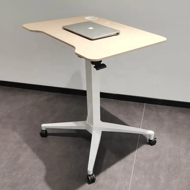 Table ergonomique intelligente de qualité supérieure pour le bureau et la maison, avec base pivotante et réglage de la hauteur, pneumatique