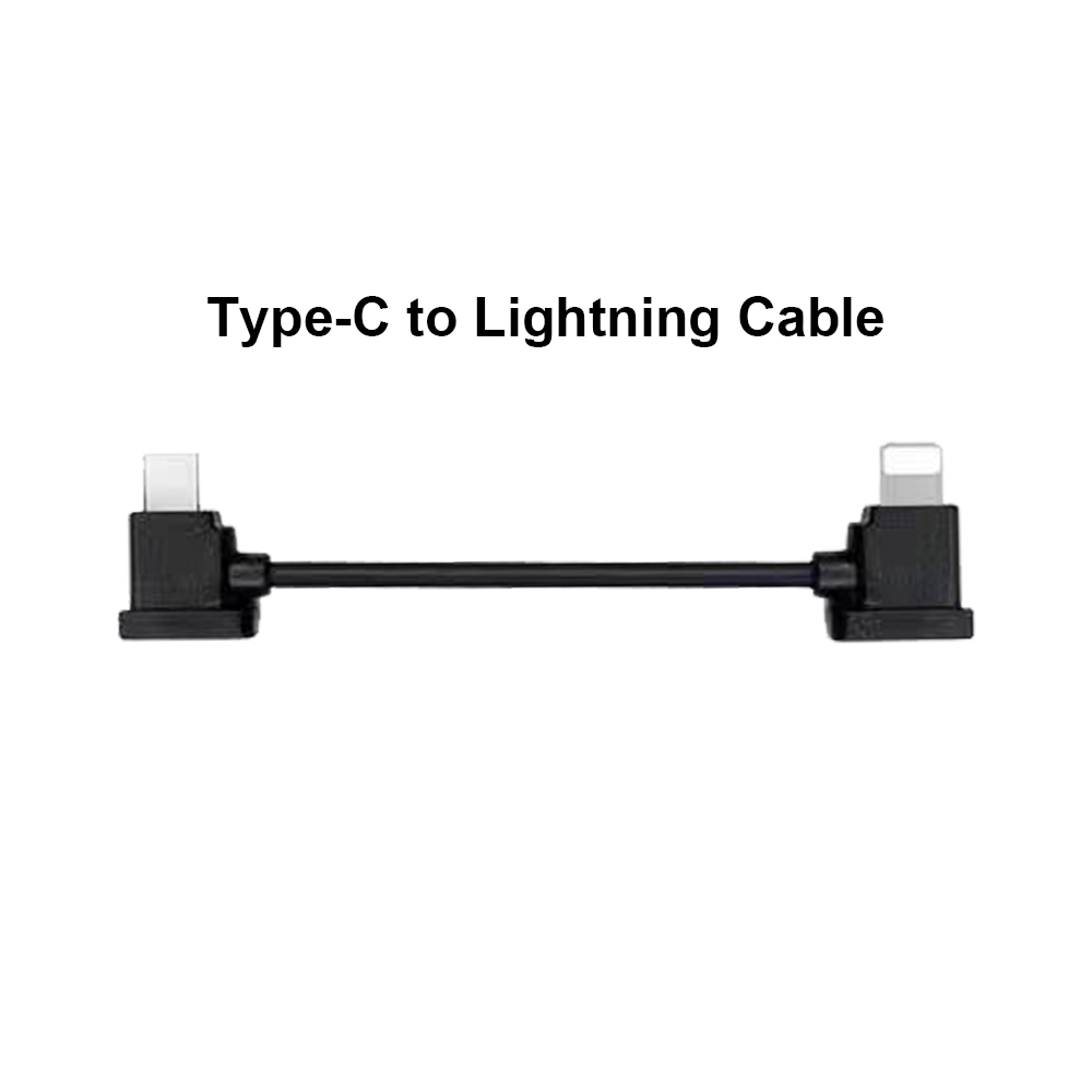 สายเคเบิล Black-Type-C เป็น Lightning