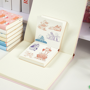 <strong>Custom</strong> 10.3*10.3cm UV <strong>Printed</strong> PU Hardcover Square Blank <strong>Notebook</strong> School Stationery Sketchbook for Drawing - Product Image 5