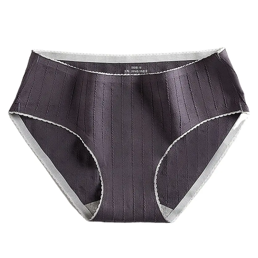 HD086 Custom Organic Cotton Comfortable Panties Soft Sexy Underwear Women Seamless Full Brief Ladies Underwear