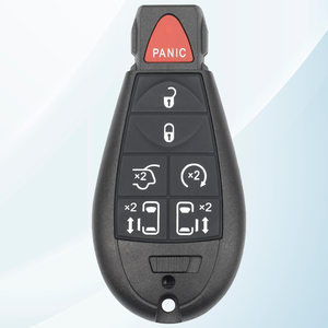 MS 6 + 1 panik düğmeleri akıllı uzaktan kumandalı anahtar Shell kılıf Fob Chrysler Jeep Dodge oto araçlar için boş kabuk RC araba anahtarı kabuk - Product Image 1