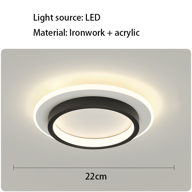 Black-Round ceiling lamp