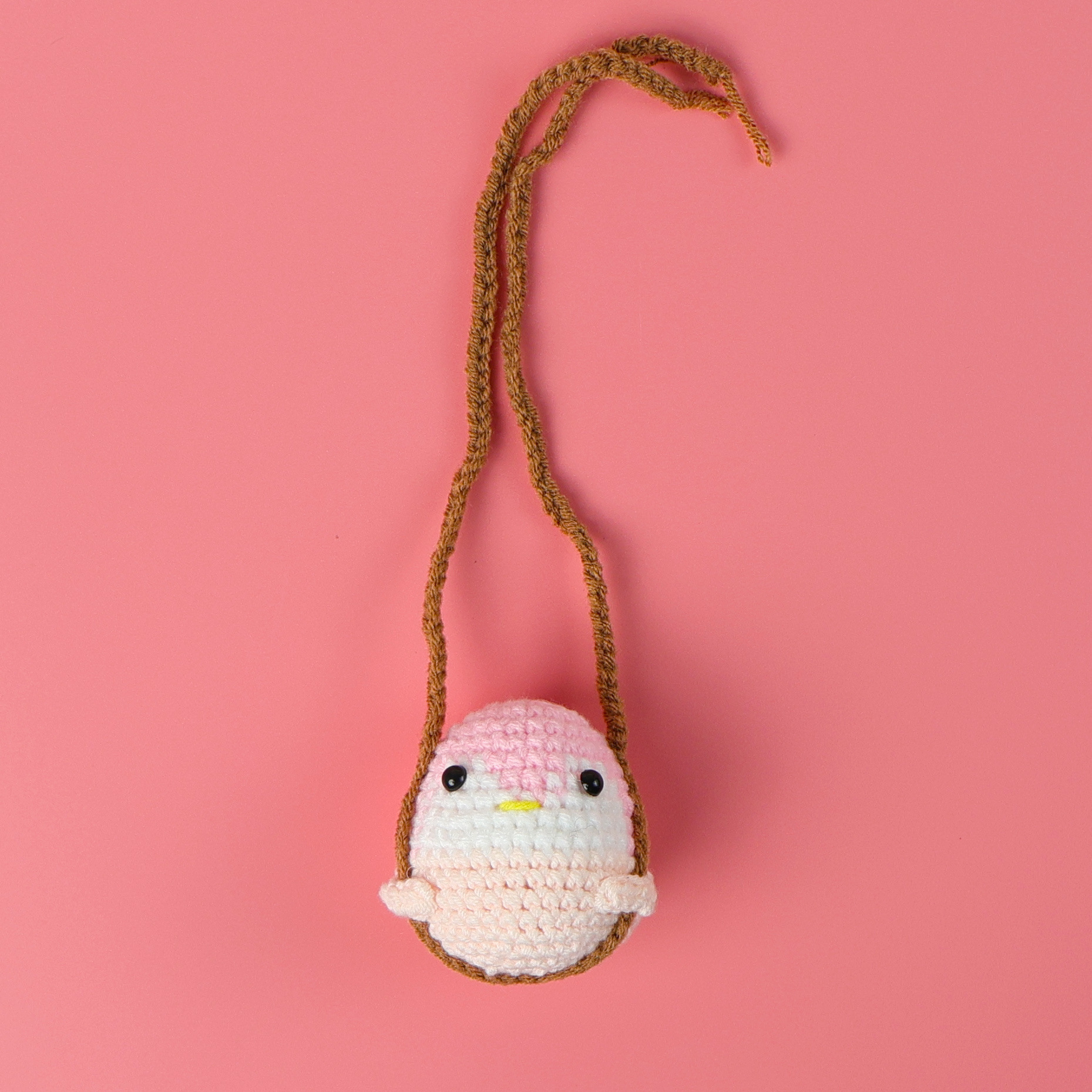 Colgante pingüino oscilante-rosa