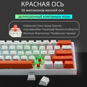 Russian 60% RGB Gaming Mechanical <strong>Keyboard</strong> TYPE-C Can Be Customized 61 62 64keys <strong>Custom</strong> Keycap Color Mechanical <strong>Keyboard</strong> - Product Image 2